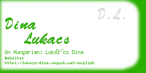 dina lukacs business card